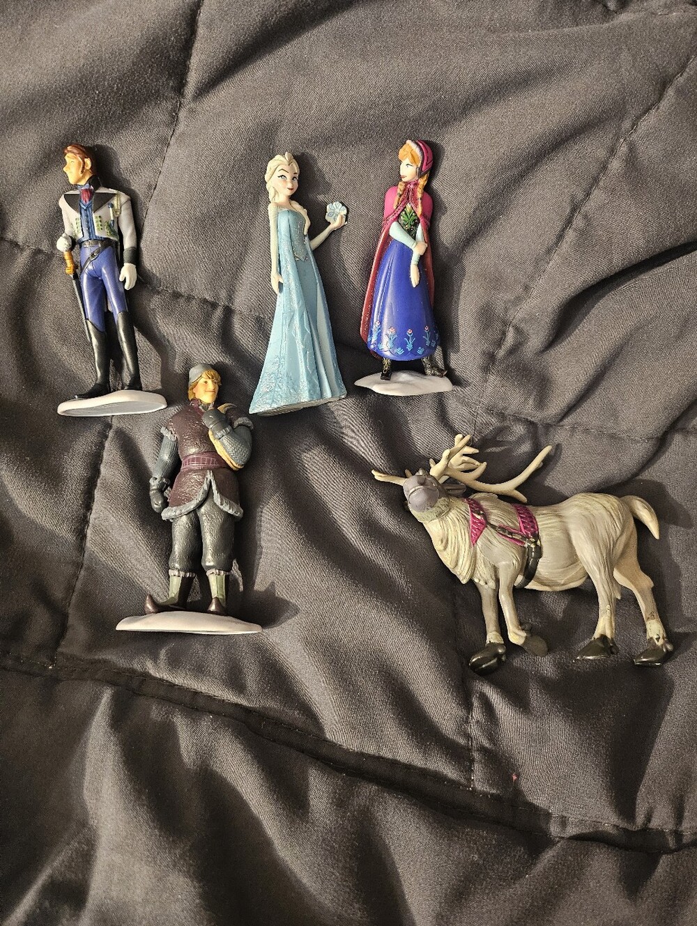 Disney Frozen Figurine Set of 5 Cake Toppers Plastic Toy Doll Decorations